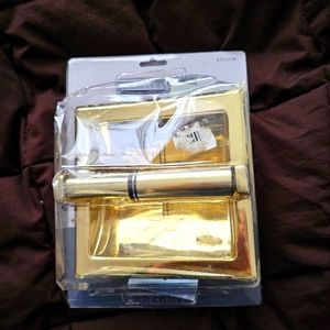 Gold Metal Toilet Roll Holder